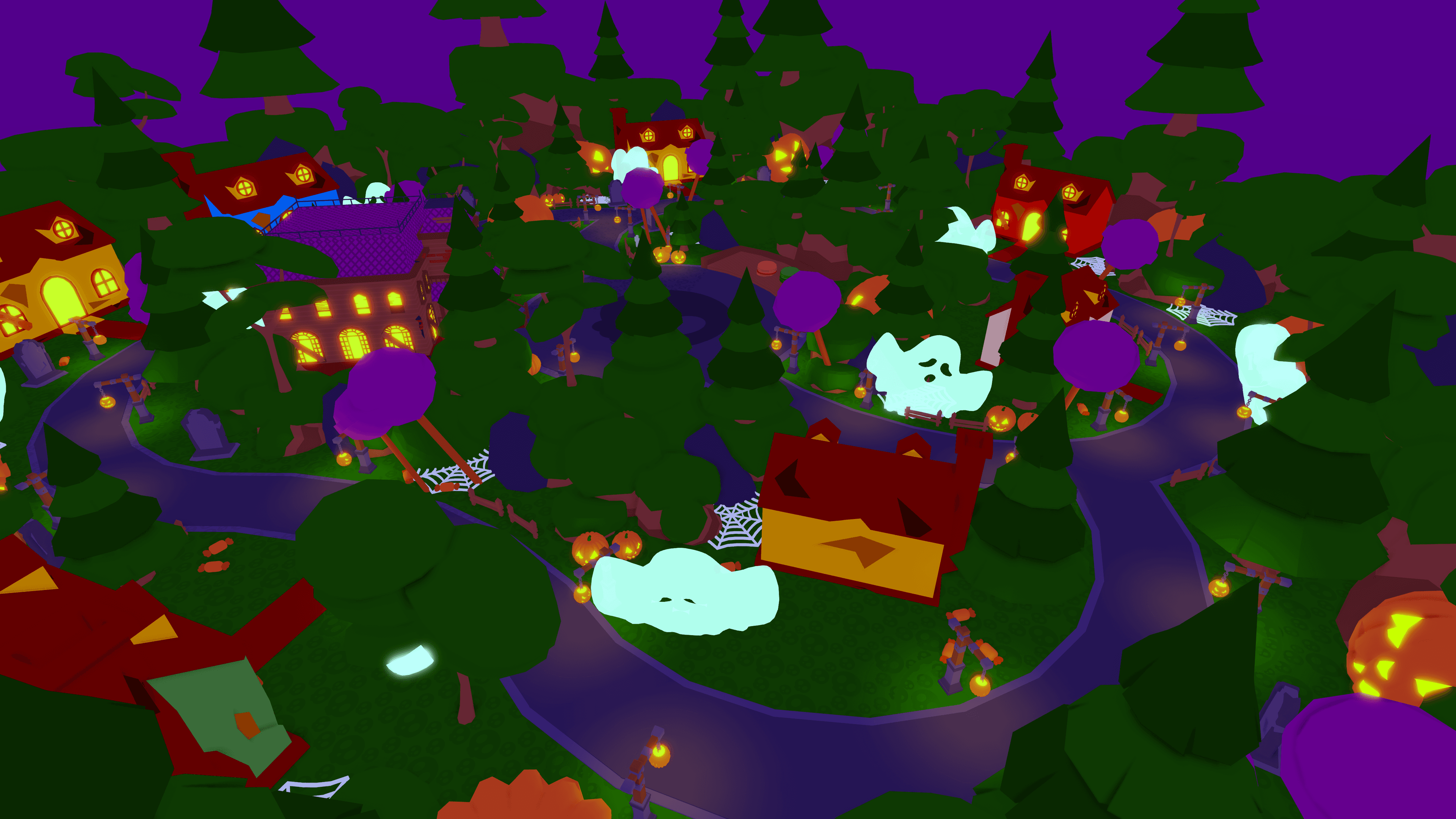 Halloween Roblox map scene