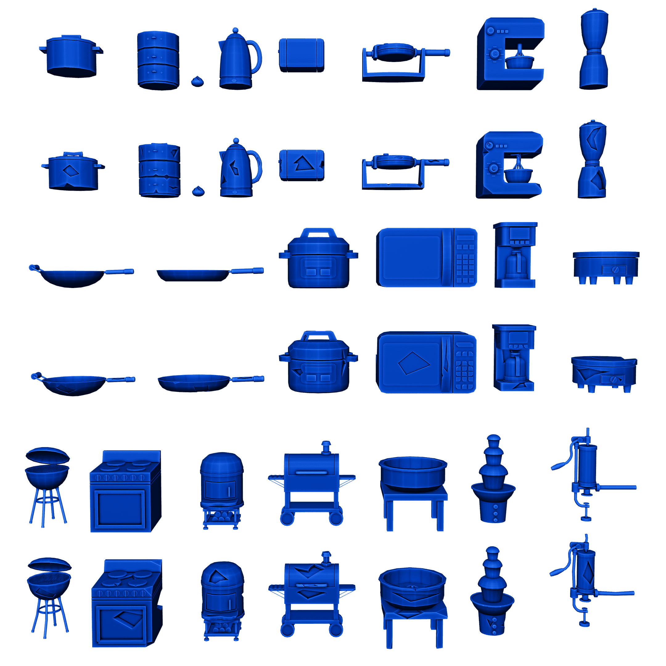 3D kitchen environment